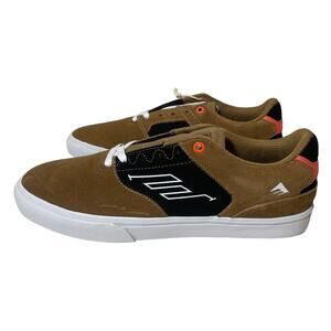 Emerica The Low Vulc Skate Shoe- Men's Size 11  - Brown/Black